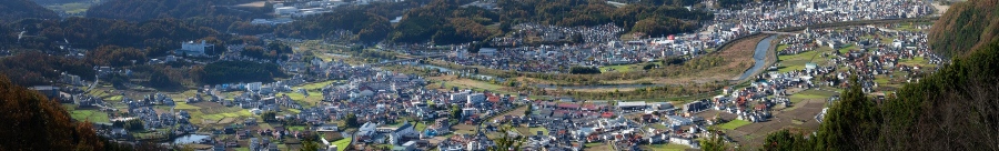 岩屋寺からの八次全景